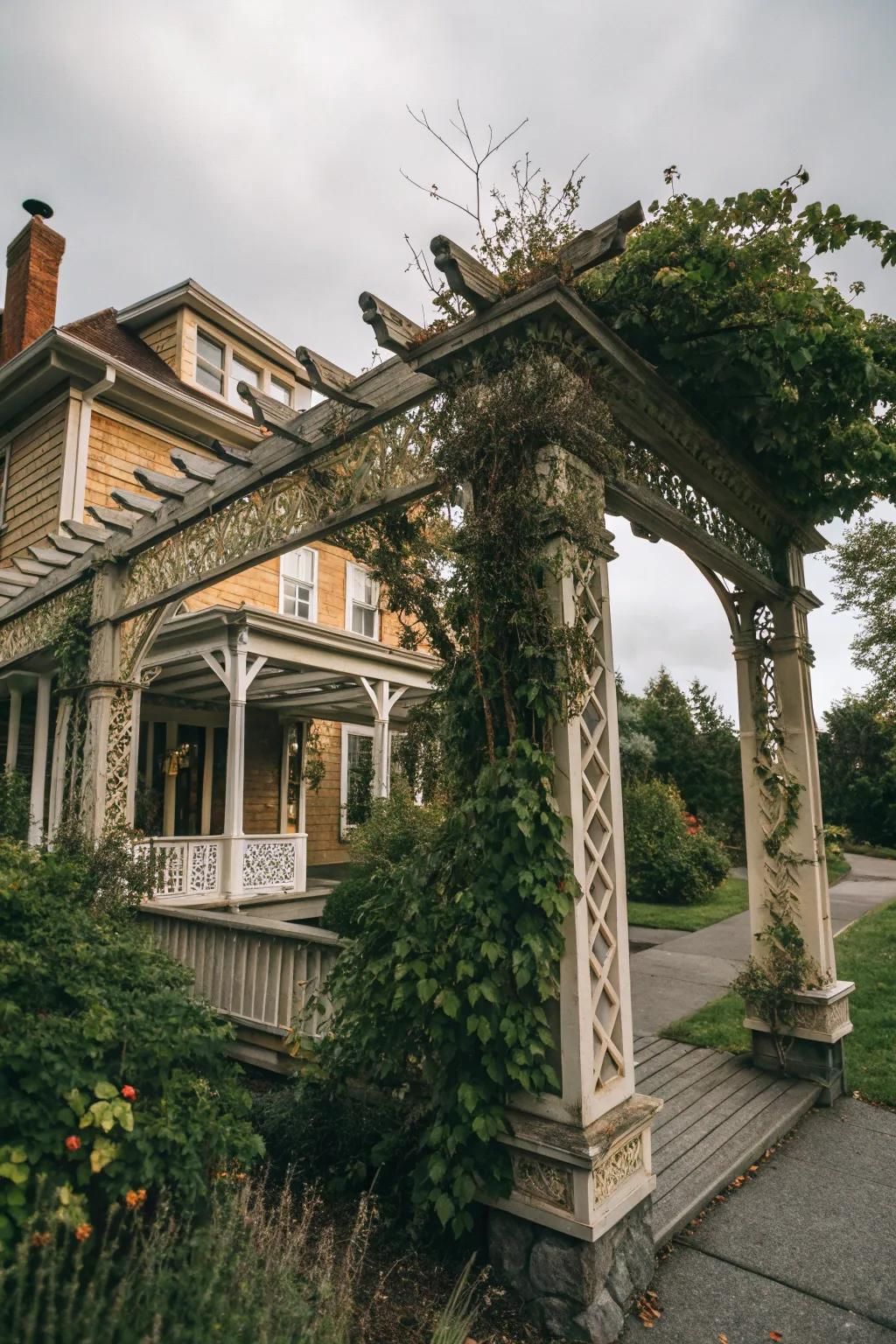 12. A Classic Traditional Pergola Style
