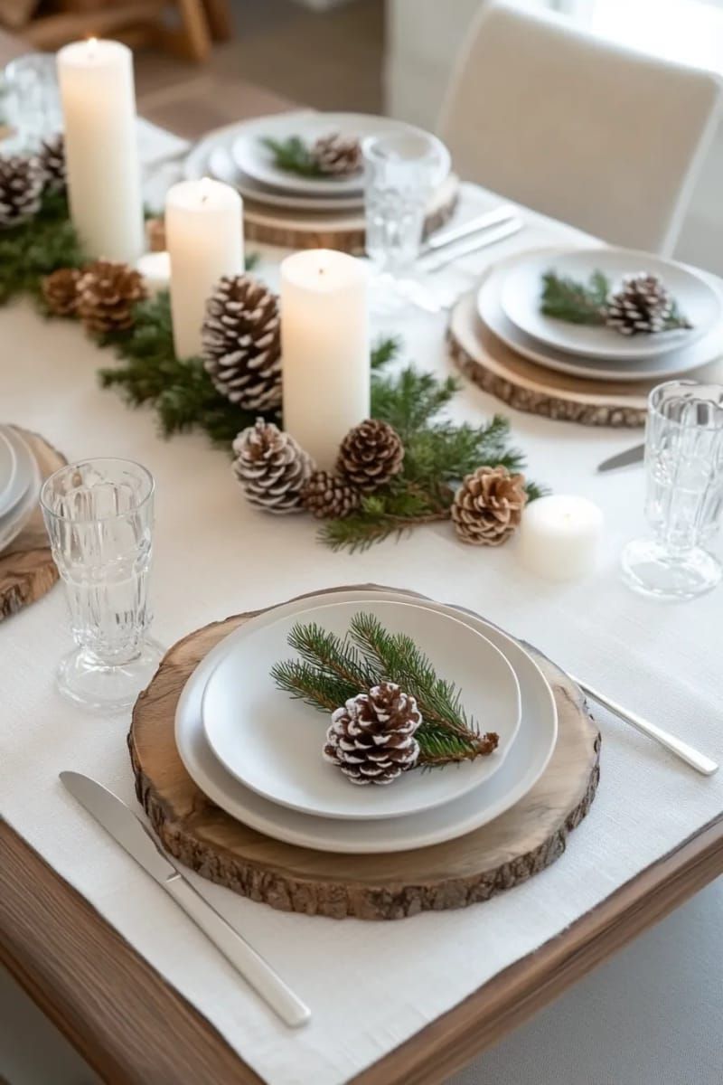 14. Single Pine Sprig Table Place Settings - photo 3