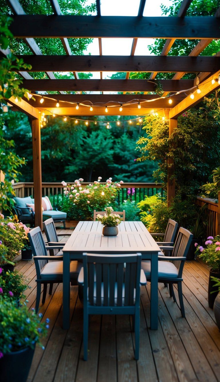 Setting Up an Outdoor Dining Set