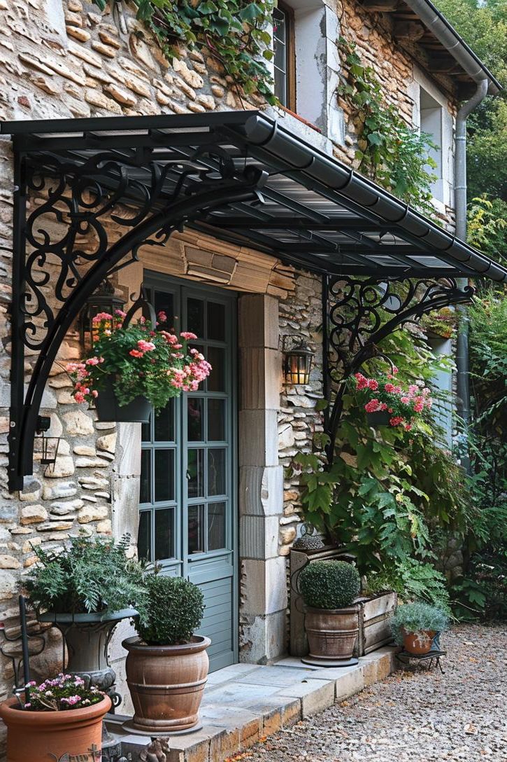 6. Metal Awnings Softened with Climbing Vines - photo 2