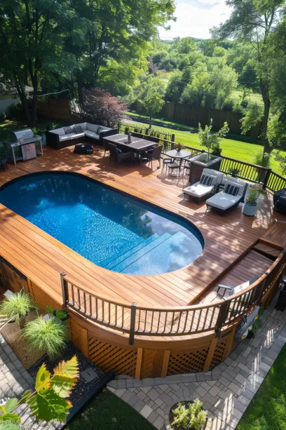 8. Elegant Raised Deck Surround