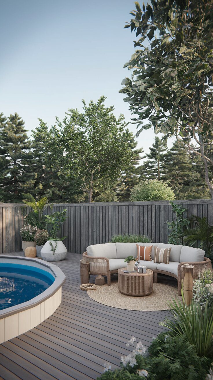 Small Above-Ground Pool Deck Ideas - photo 2