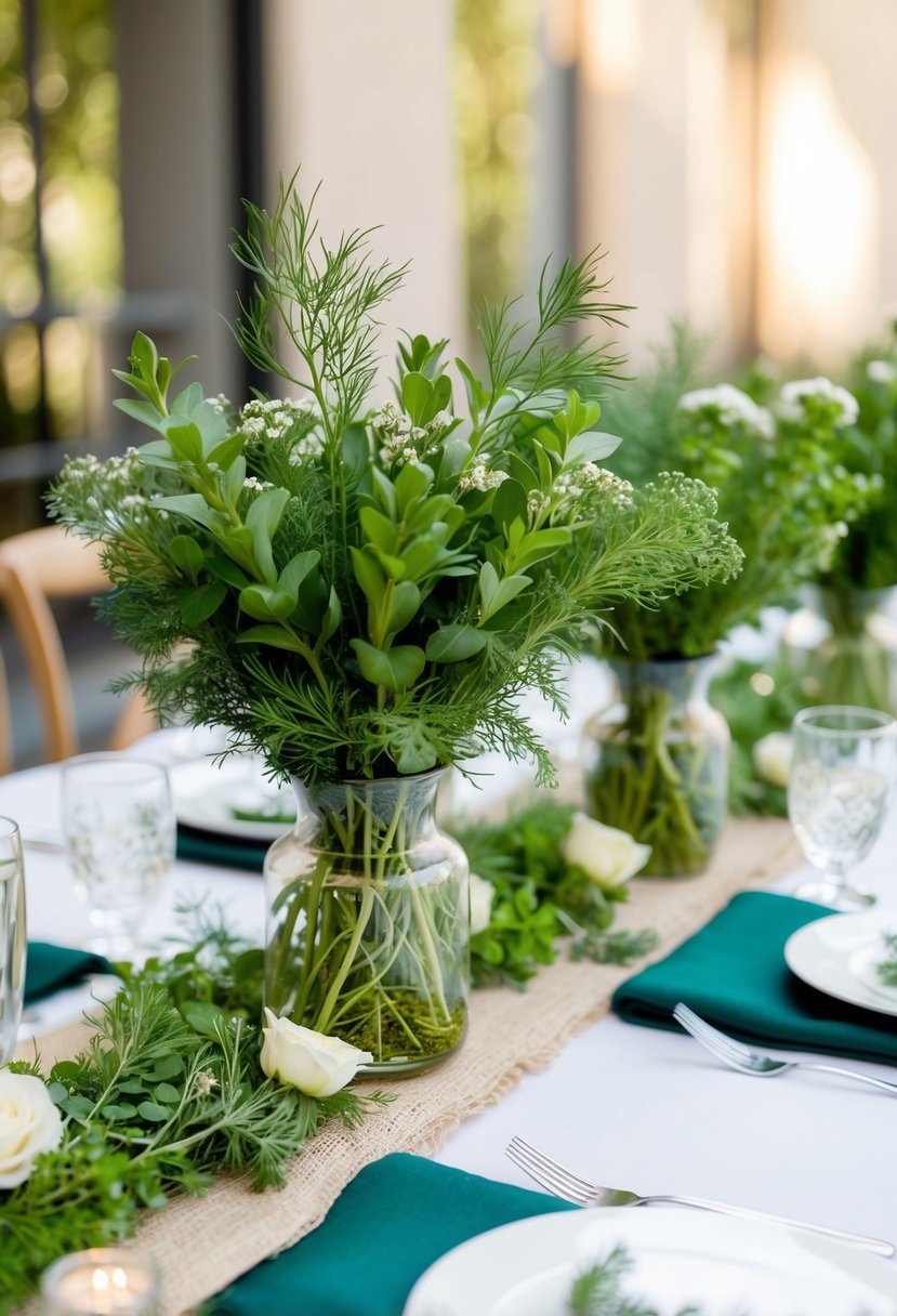 14) Dill And Oregano Floral Accents