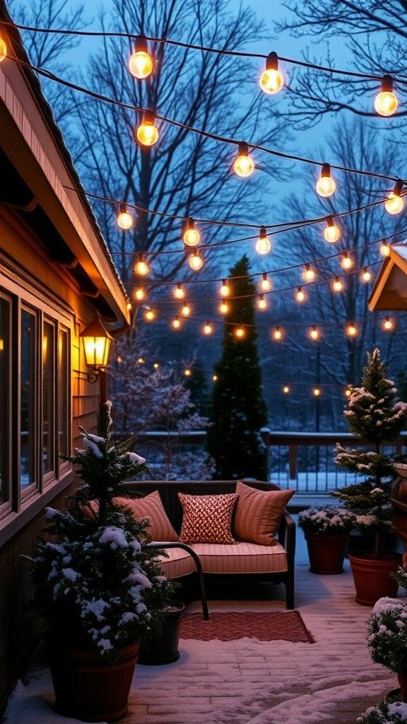 Bistro Lights for a Charming Patio Look
