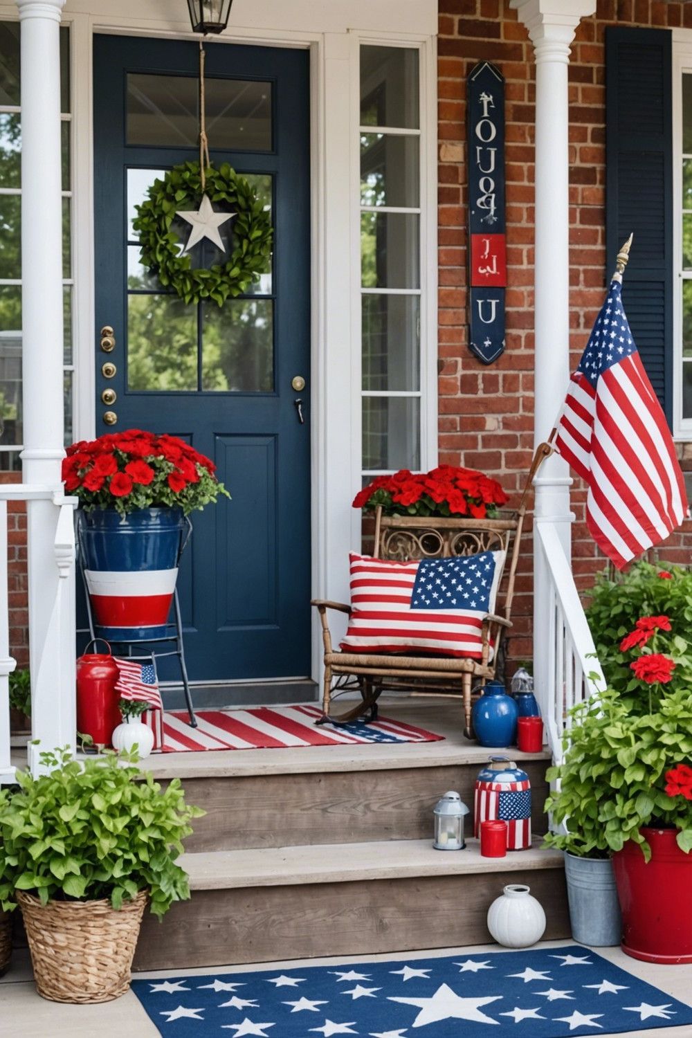 Celebrate With Red, White, and Blue Decor