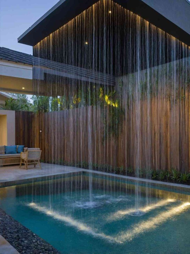 2025’s Top 47 Backyard Pool Ideas: Waterfall Wonders - photo 26
