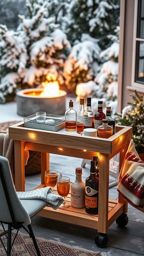 Building a DIY Outdoor Bar Cart
