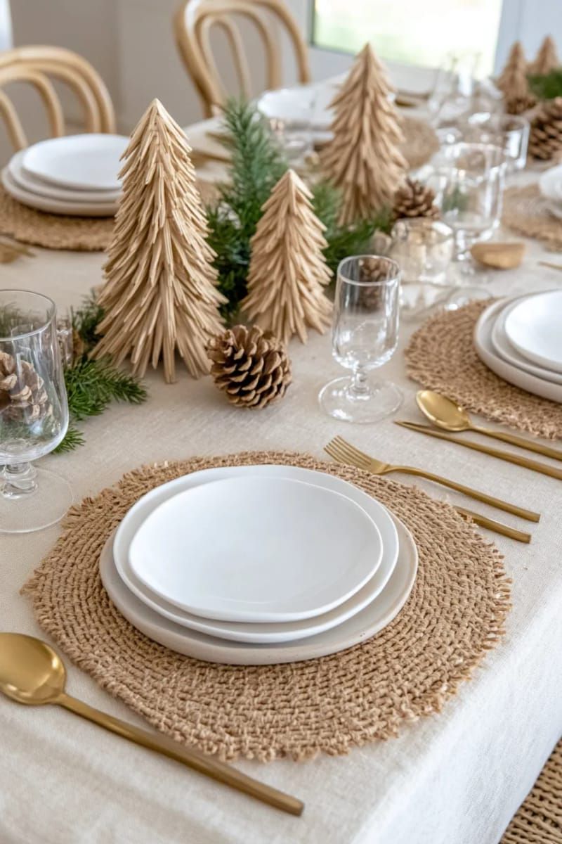 19. Neutral Texture Mix: Beige Linen, Jute, and Wood - photo 2