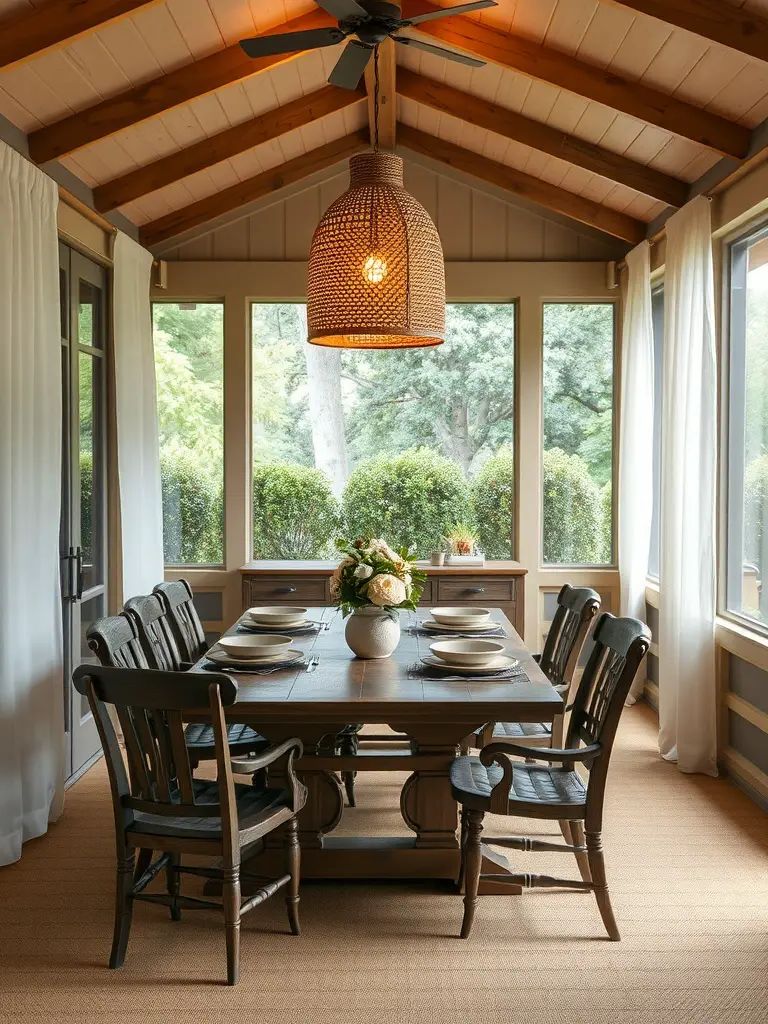 26. Screened-In Porch Designed for Dining