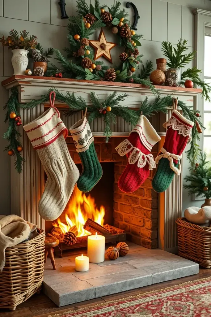 Handmade Vintage Christmas Stockings - photo 2
