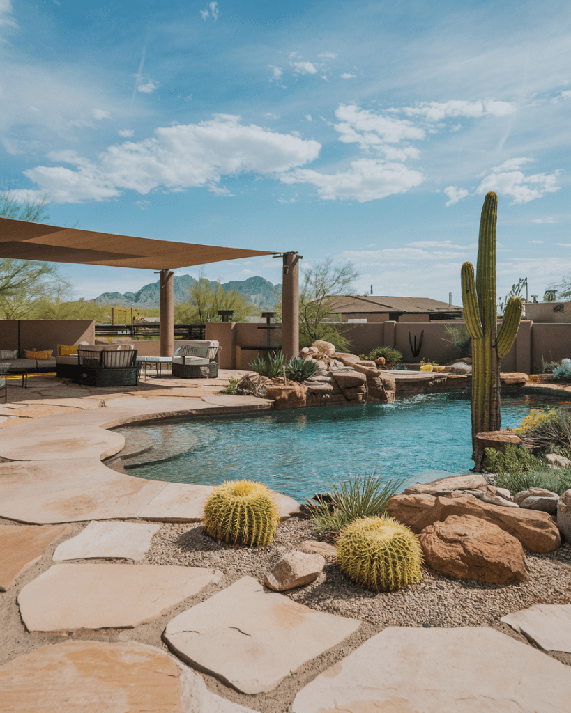 15. Desert Oasis Pool with Cactus Landscaping - photo 2