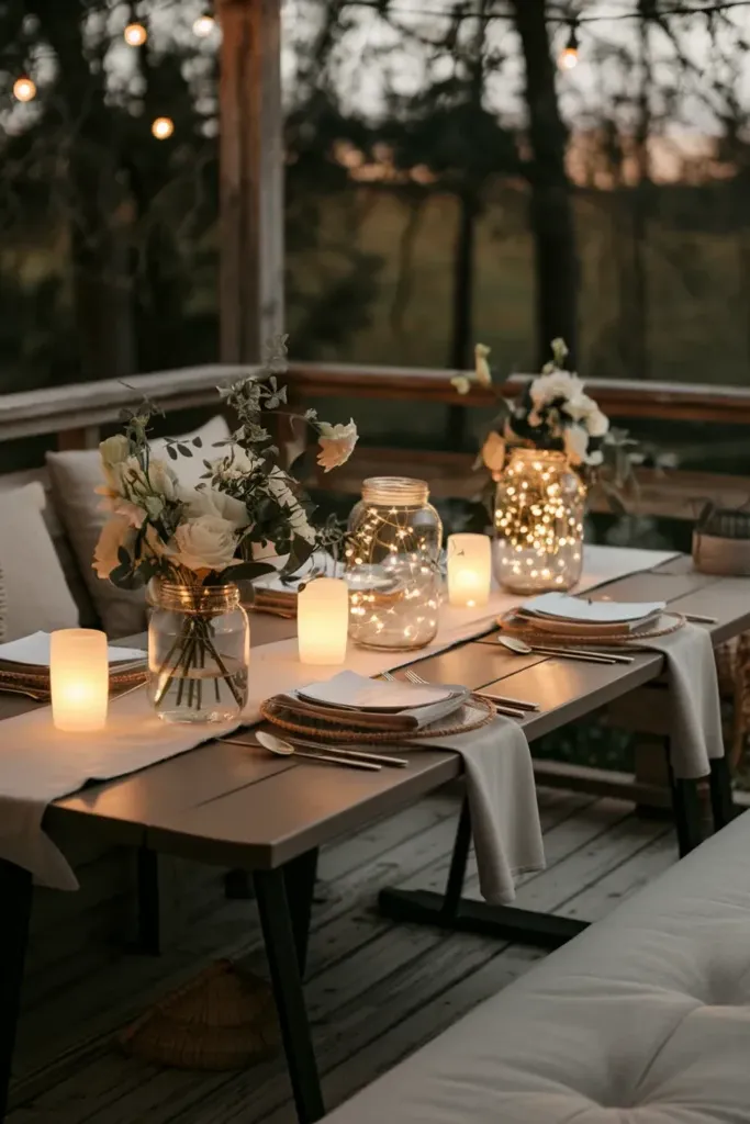 Lighted Centerpieces for Your Patio Table