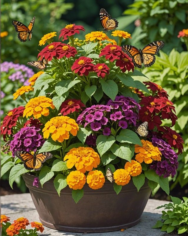 Butterfly-Friendly Coleus Container Ideas