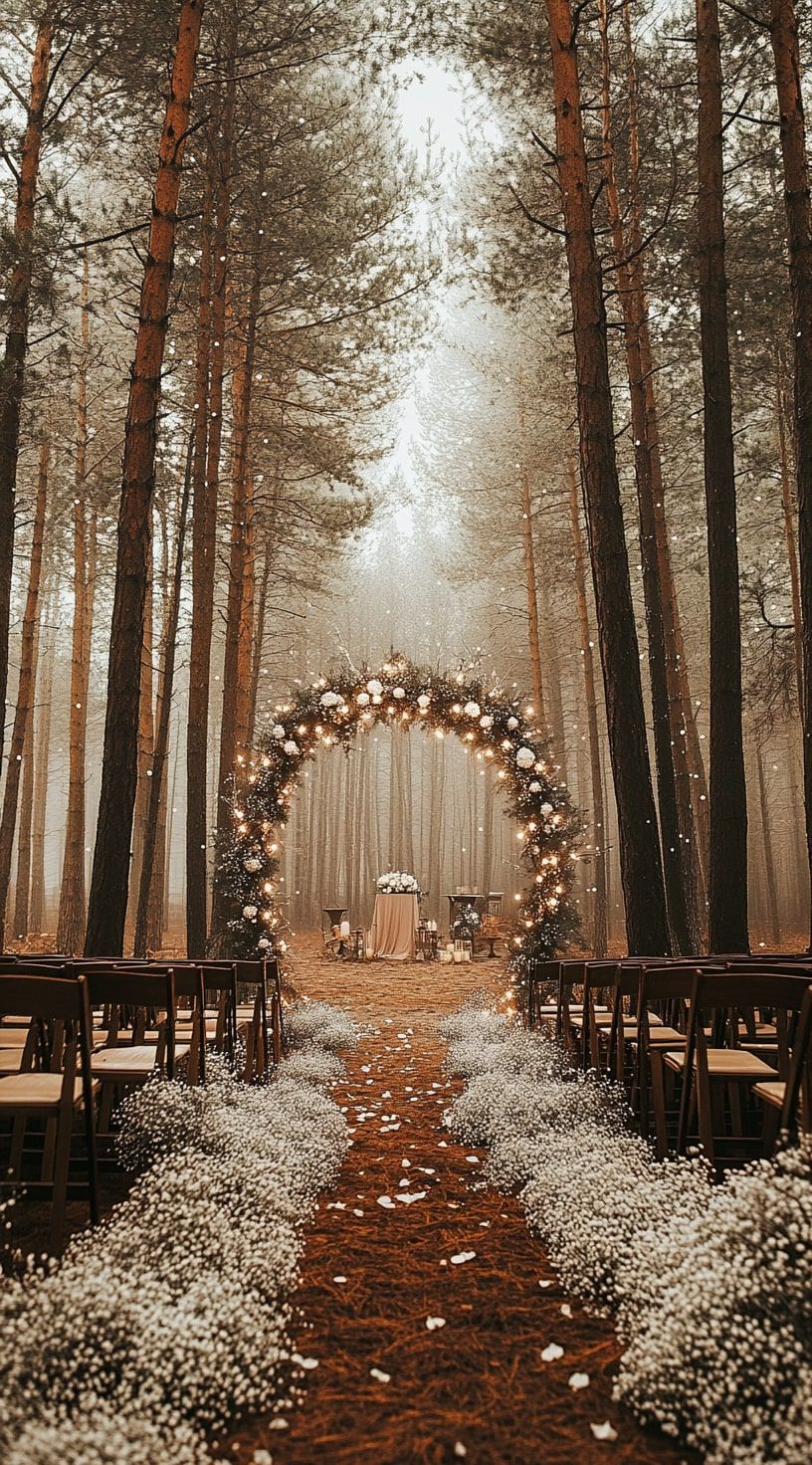 11. Flower Arch for a Dreamy Forest Altar