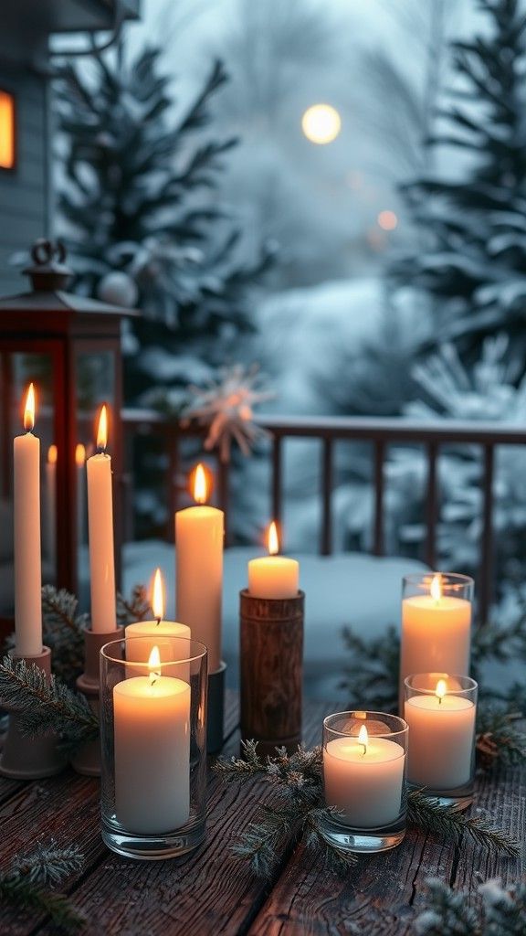 Mixing Candle Heights for Contrast