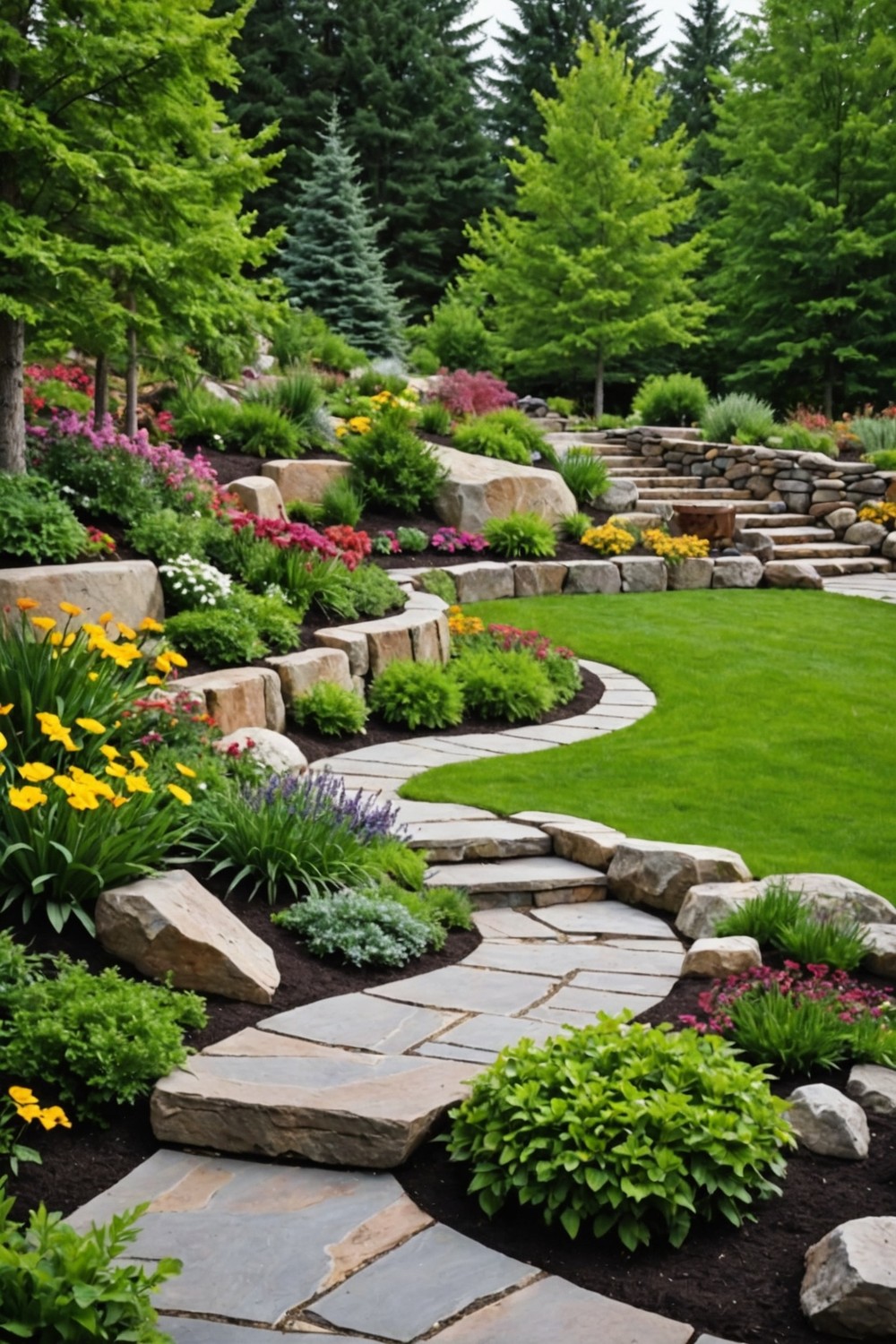 Build a Boulder Retaining Wall for Slopes