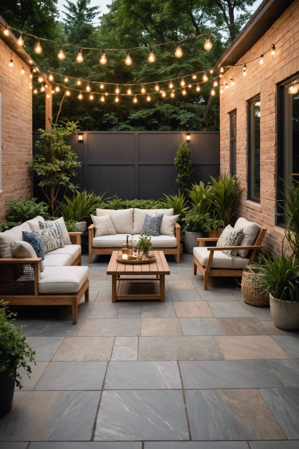 11) Porcelain Pavers for a Long-Lasting Patio