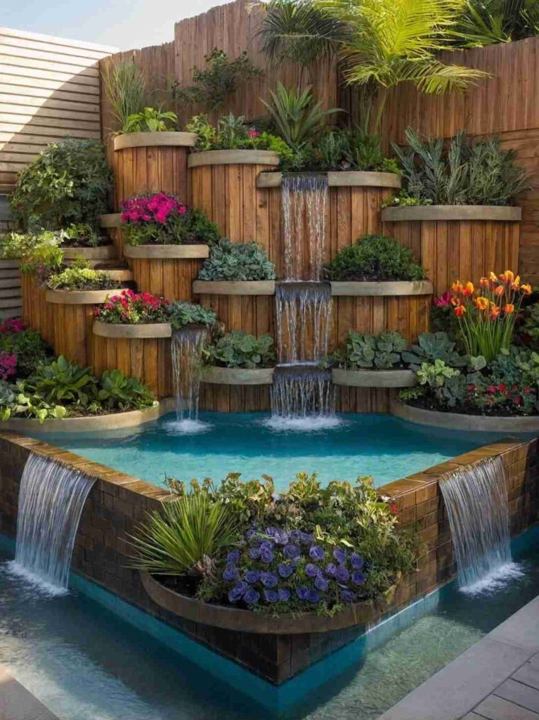 2025’s Top 47 Backyard Pool Ideas: Waterfall Wonders - photo 42