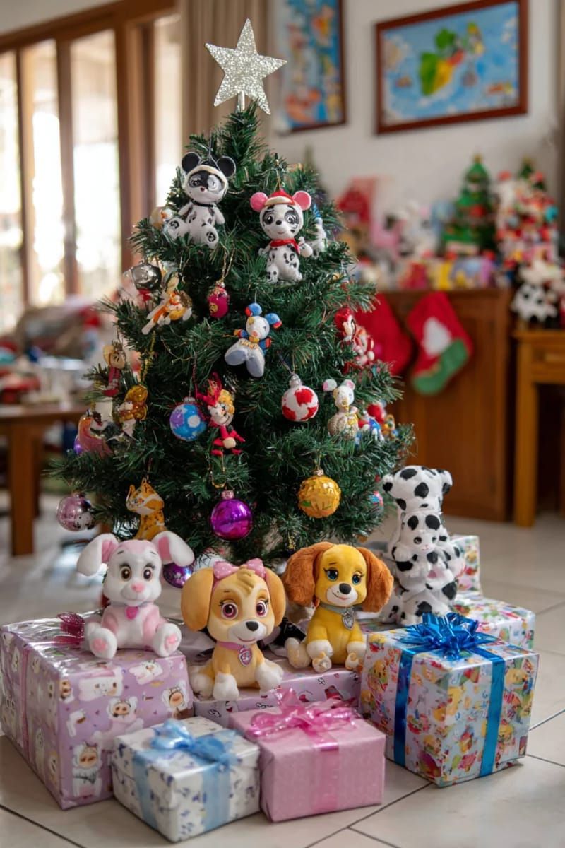 13. Mini tree with favorite cartoon character ornaments - photo 2
