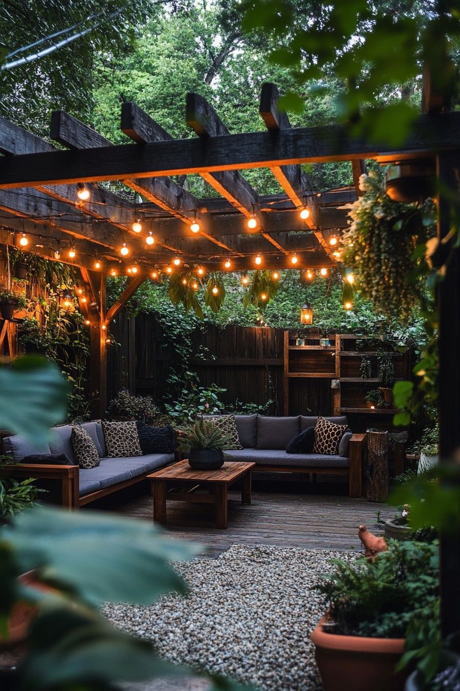 19. Use Ambient Lighting for a Magical Patio