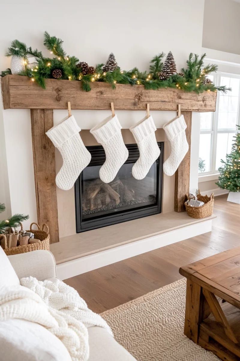 6. Knit Stockings On Wooden Clothespins - photo 3