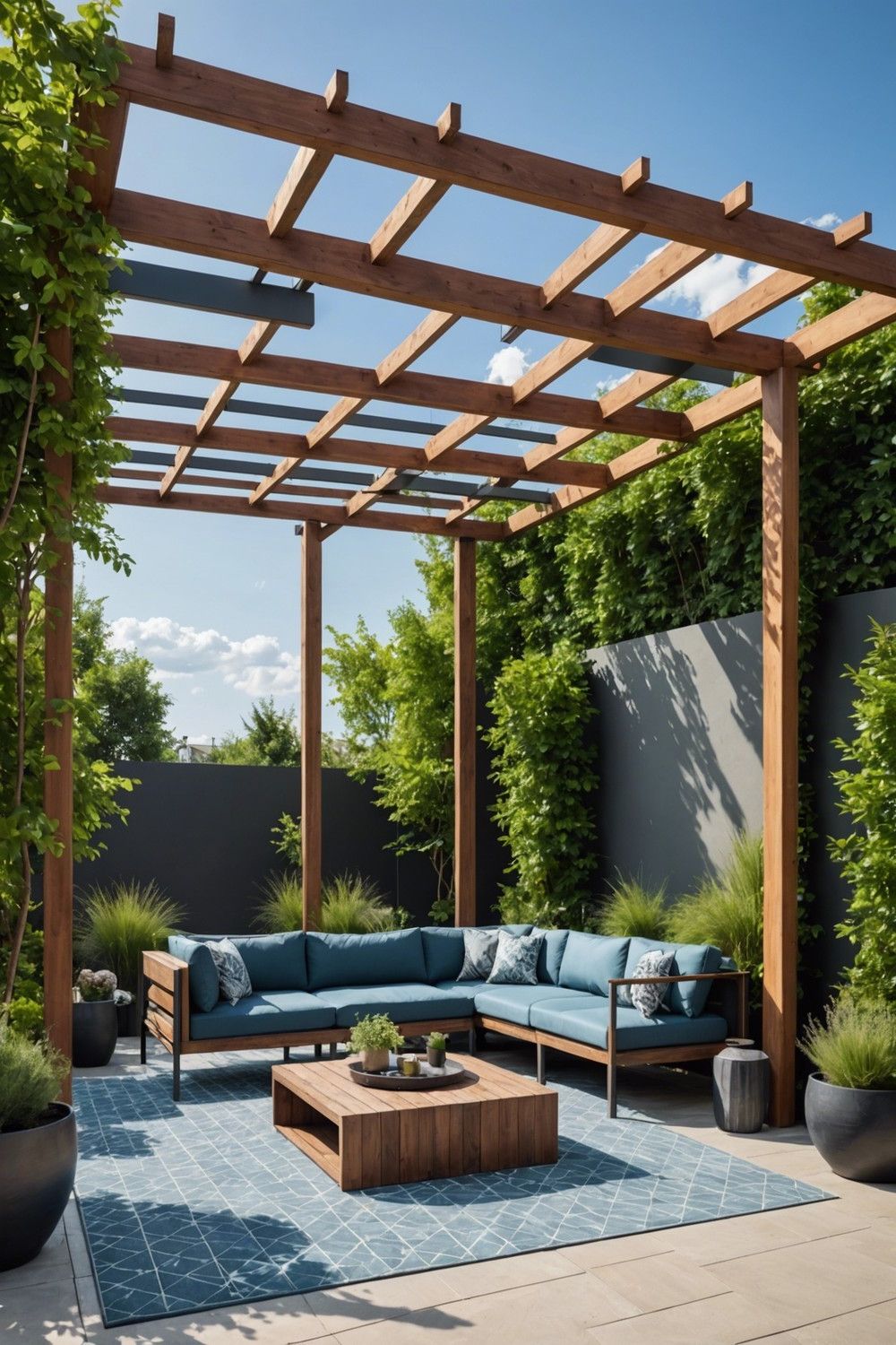 Geometric Pergola Design Ideas