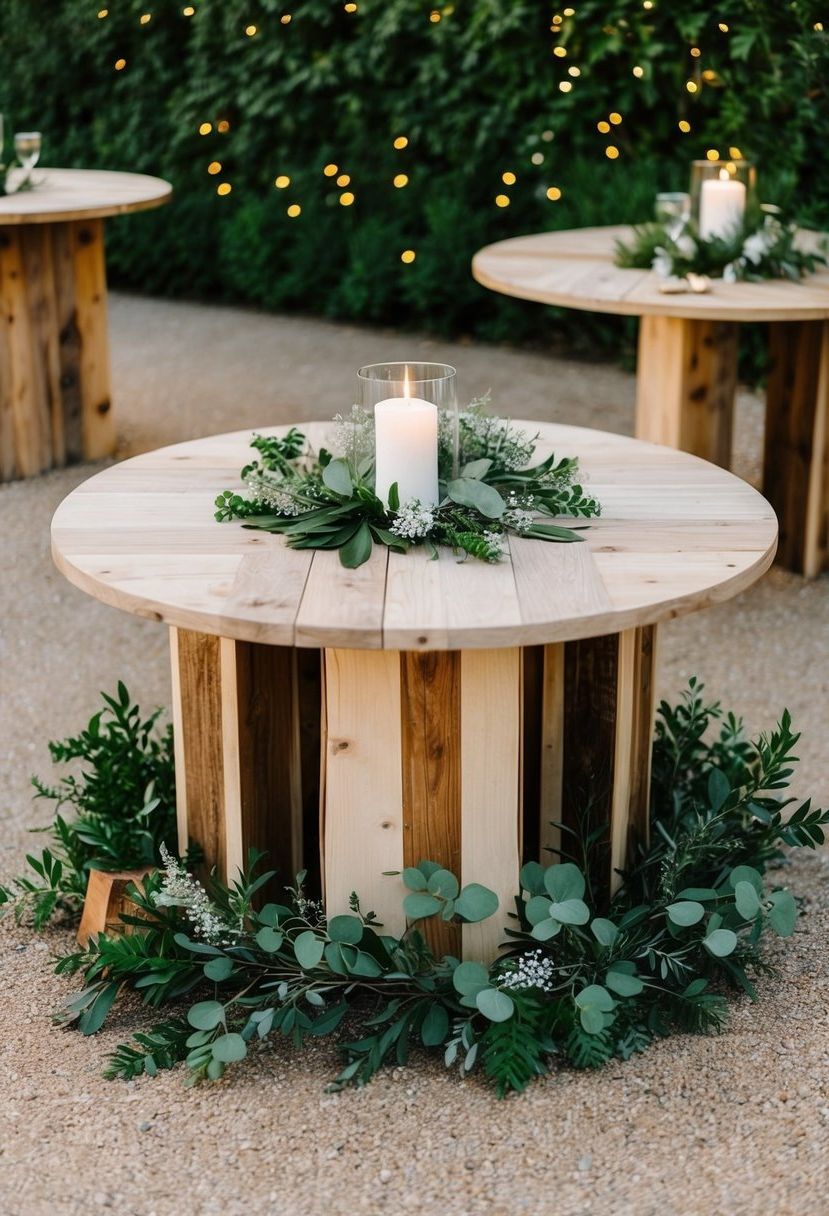 2) Natural Wood Details and Foliage