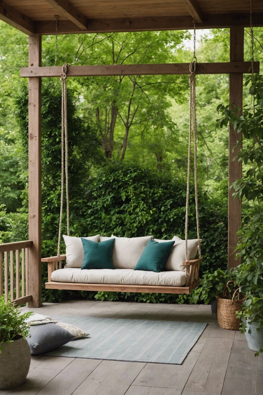 Porch Swings for a Relaxing Corner
