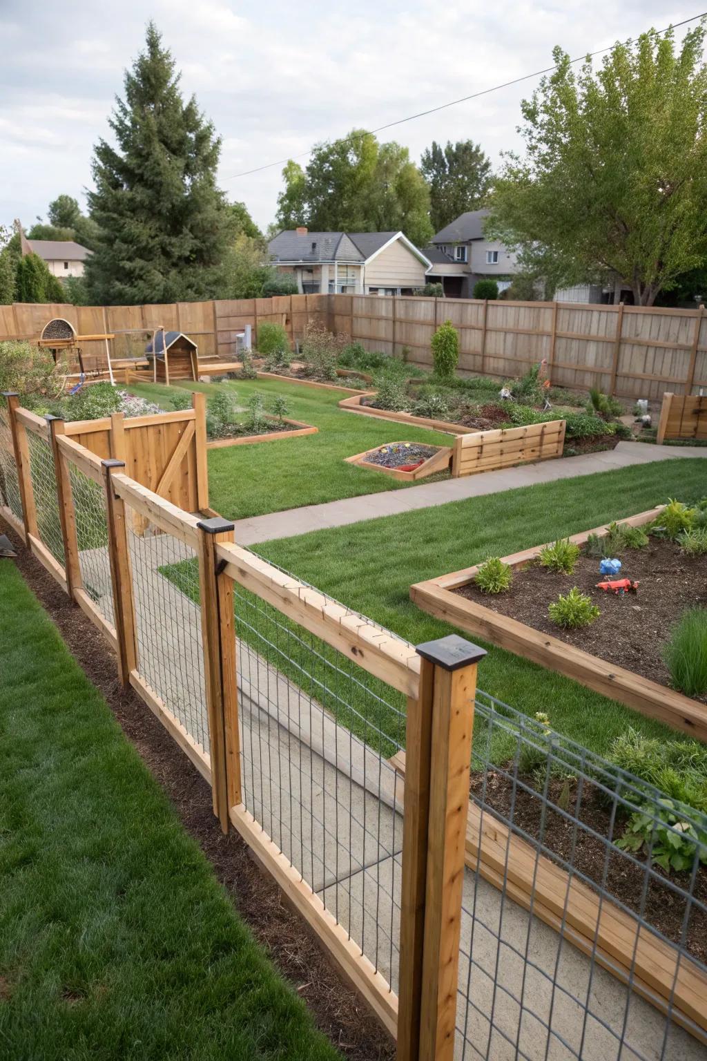 6. Vary the Fence Height