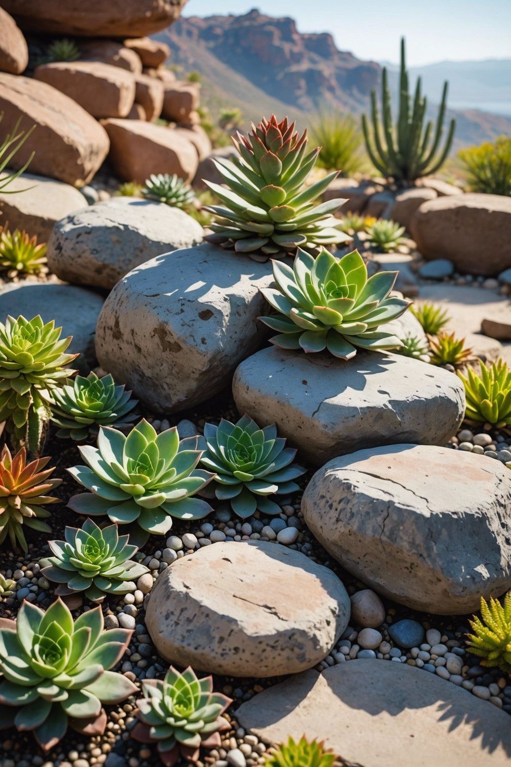 Faux Succulent Rock Formation Ideas