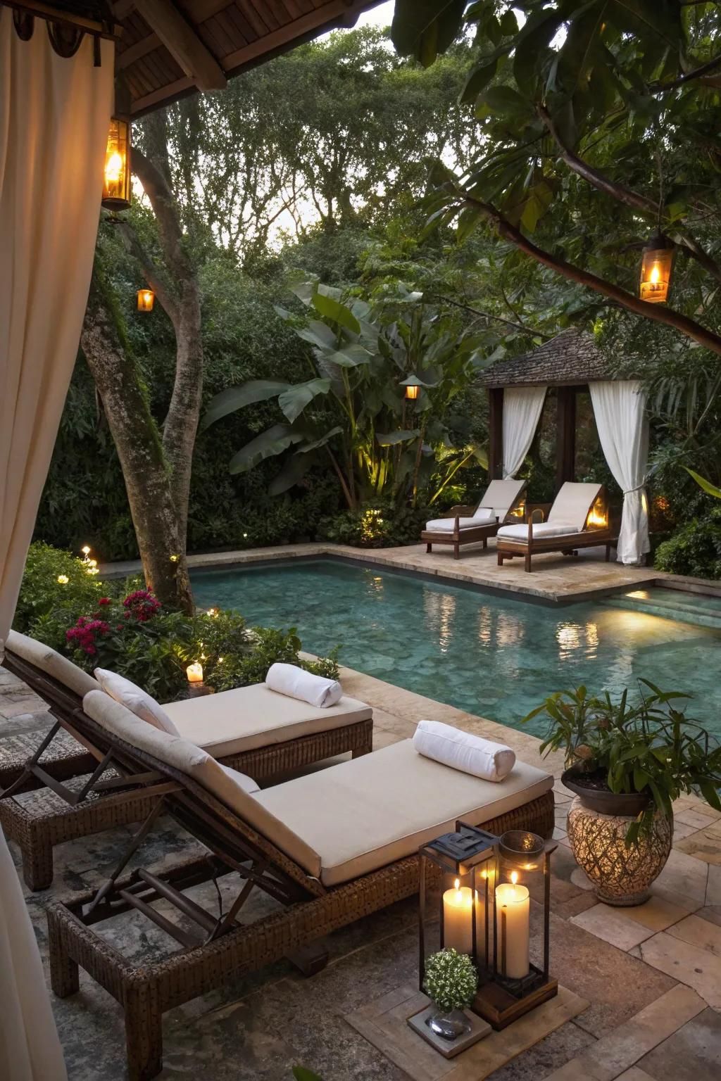 Poolside Spa Day Ideas