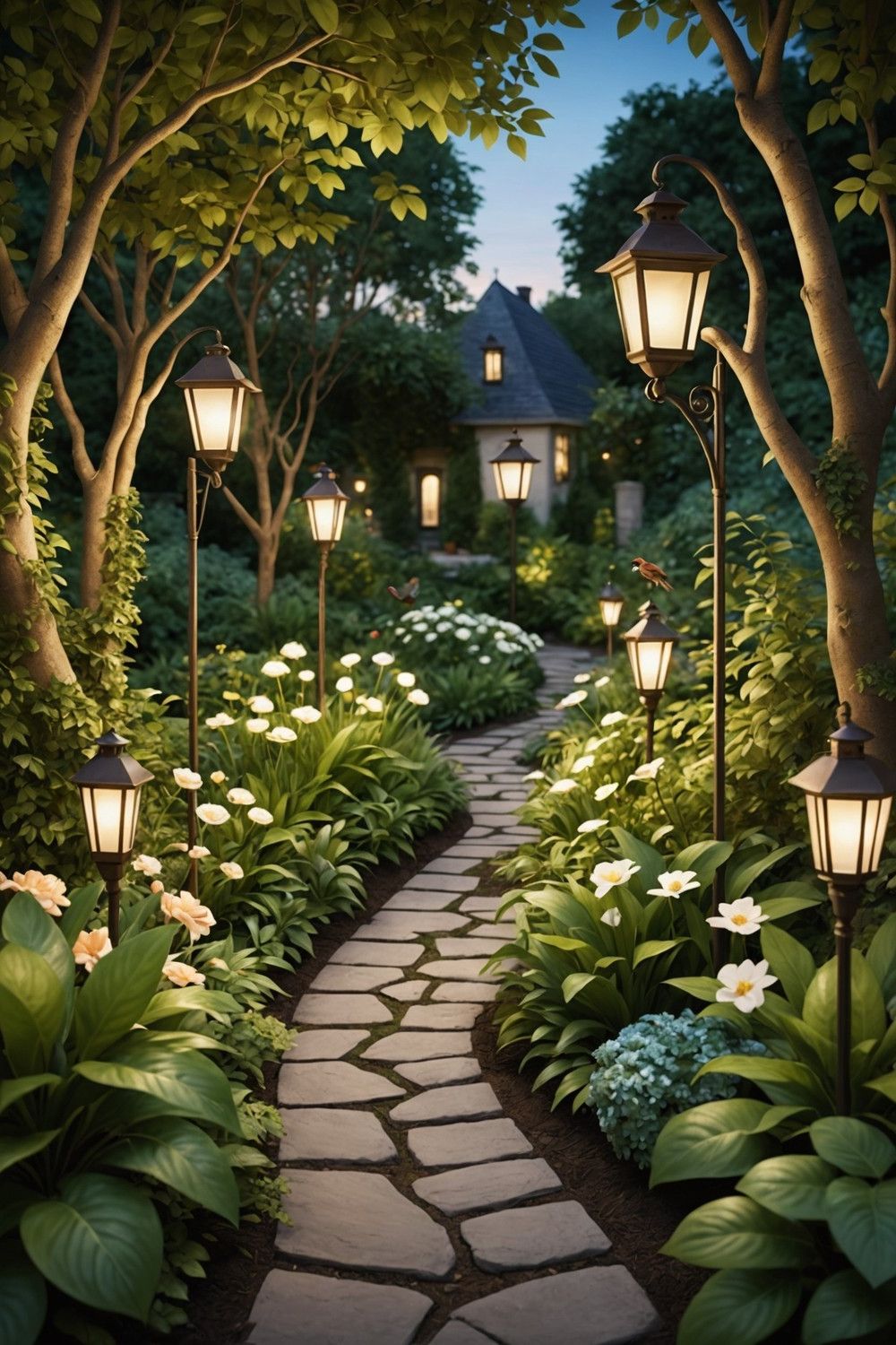 Cozy Nature-Inspired Garden Lanterns