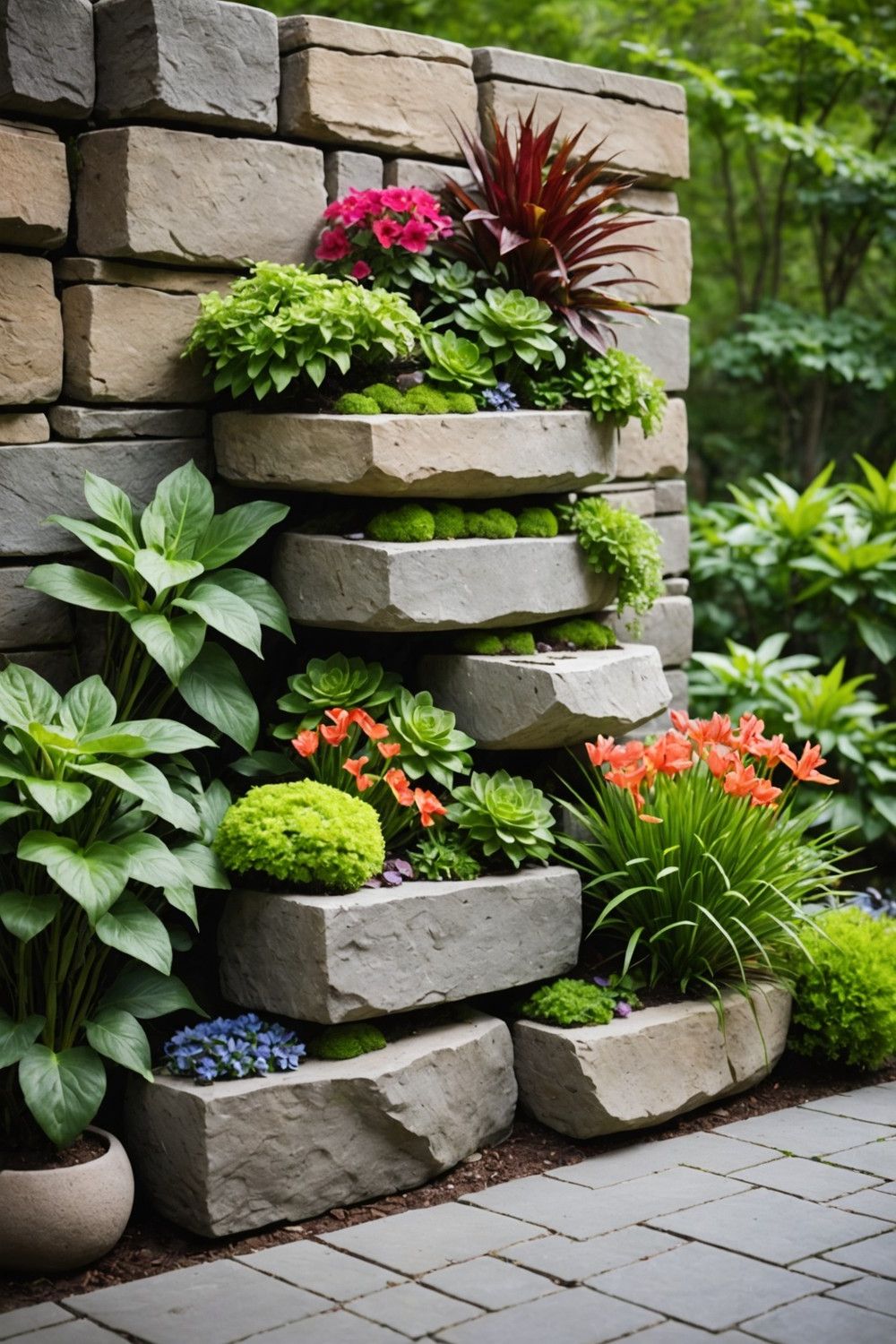 Building a Vertical Rock Garden