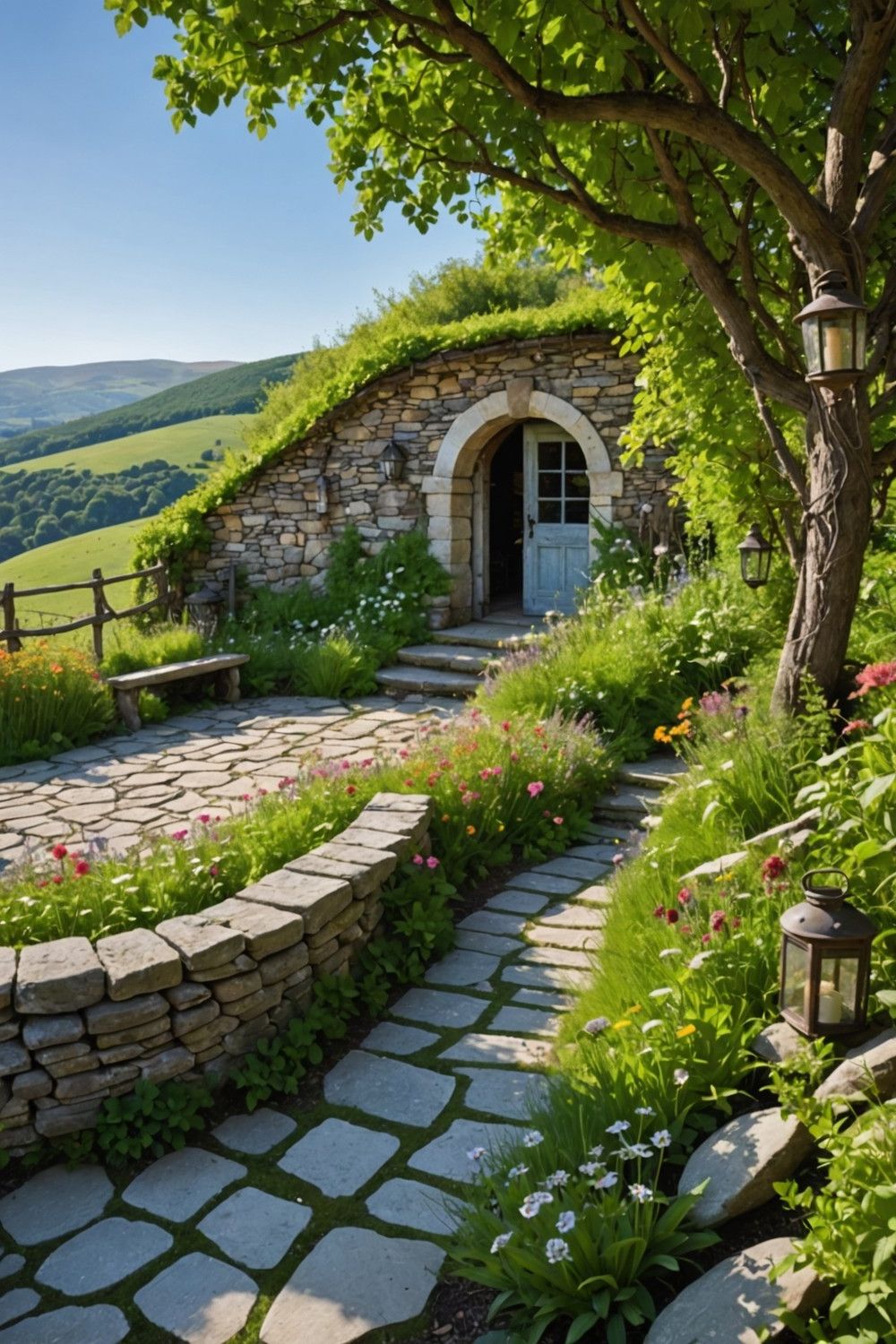 Timeworn Rustic Stone Walls