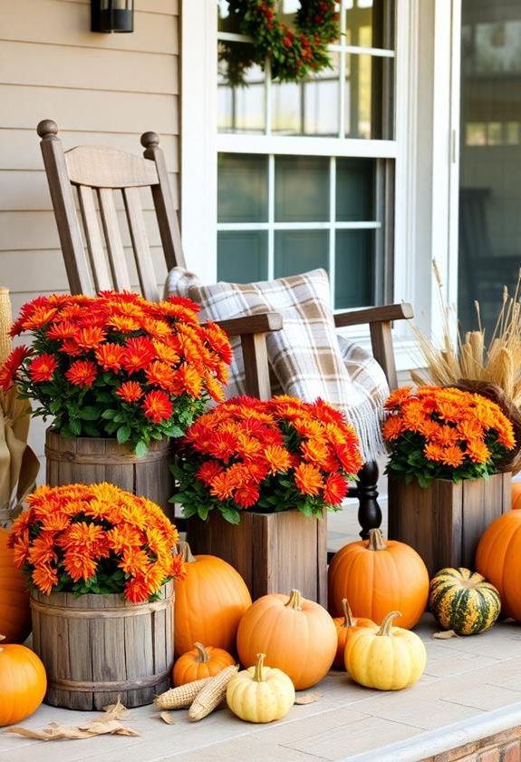 Colorful Mums for Fall