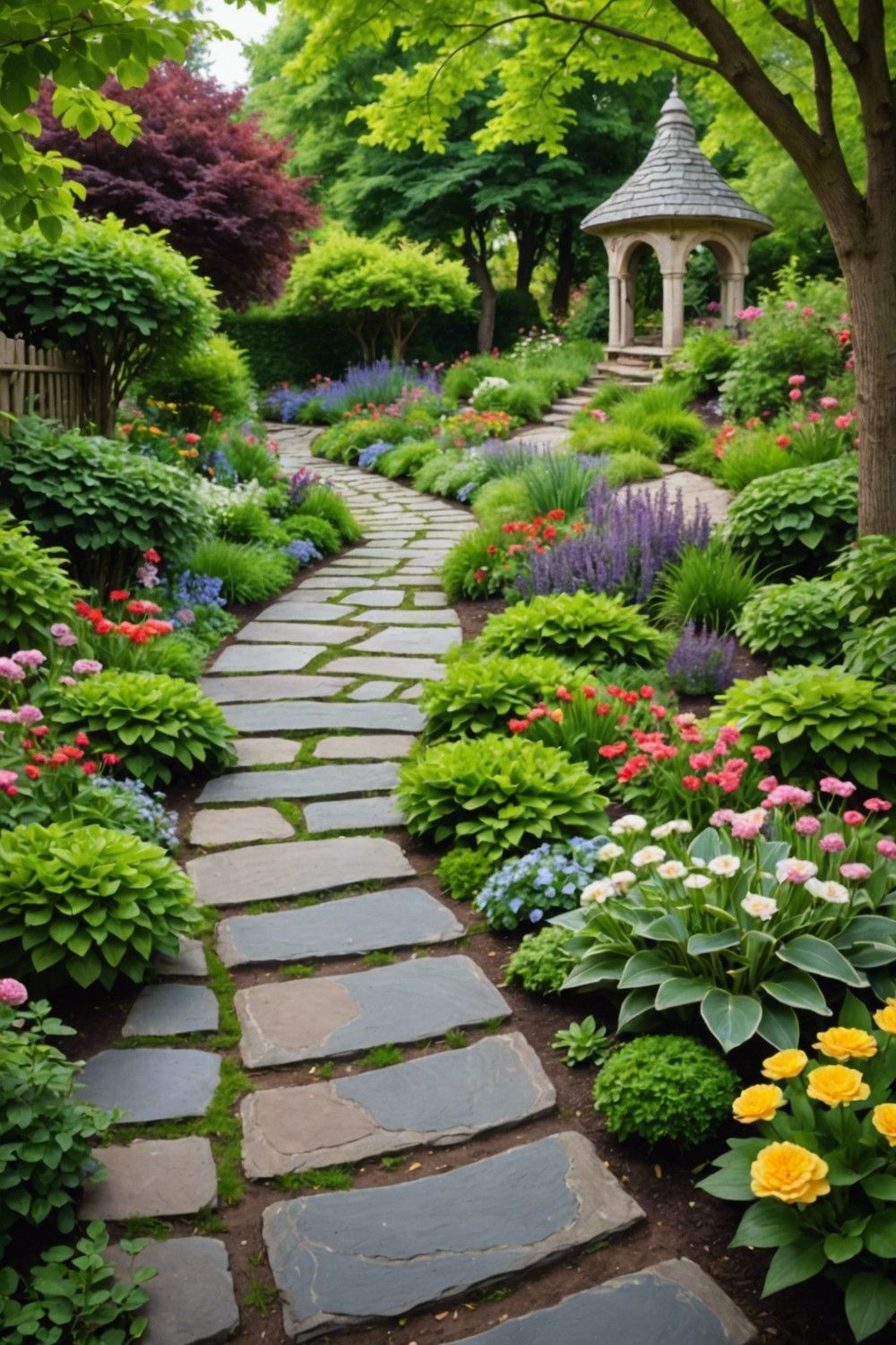 Shingled Stone Path Designs
