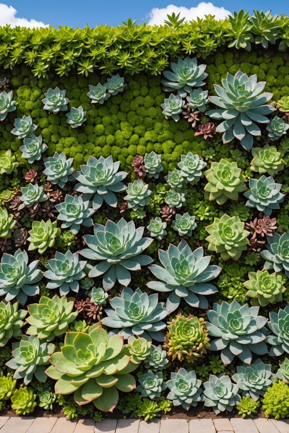 Full and Lush Succulent Hedges