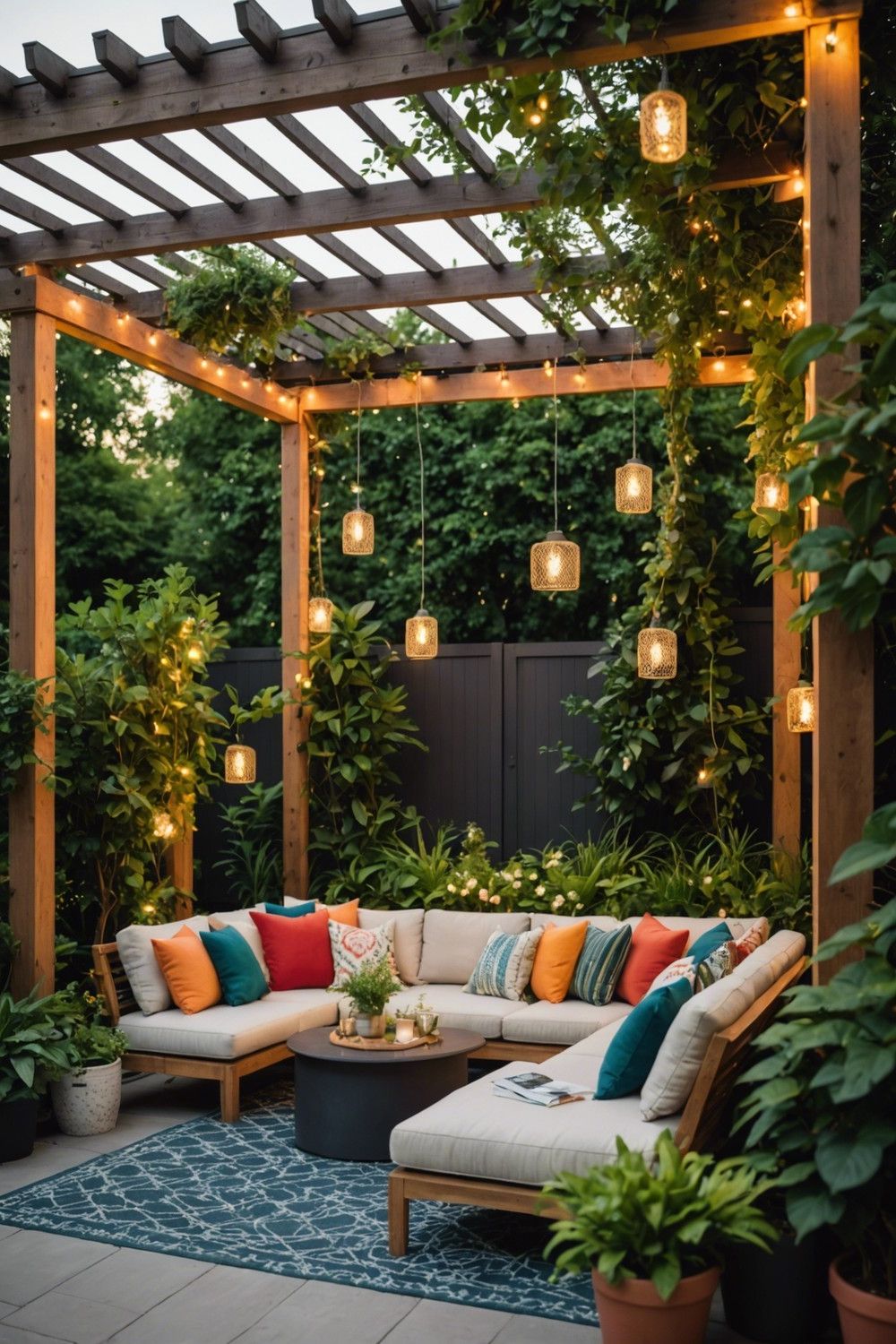 Sectional Sofas Paired with Bold Throw Pillows