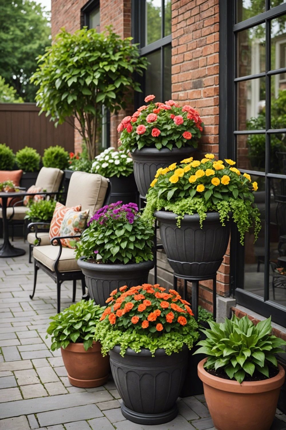 Tiered Planters for Small Patios