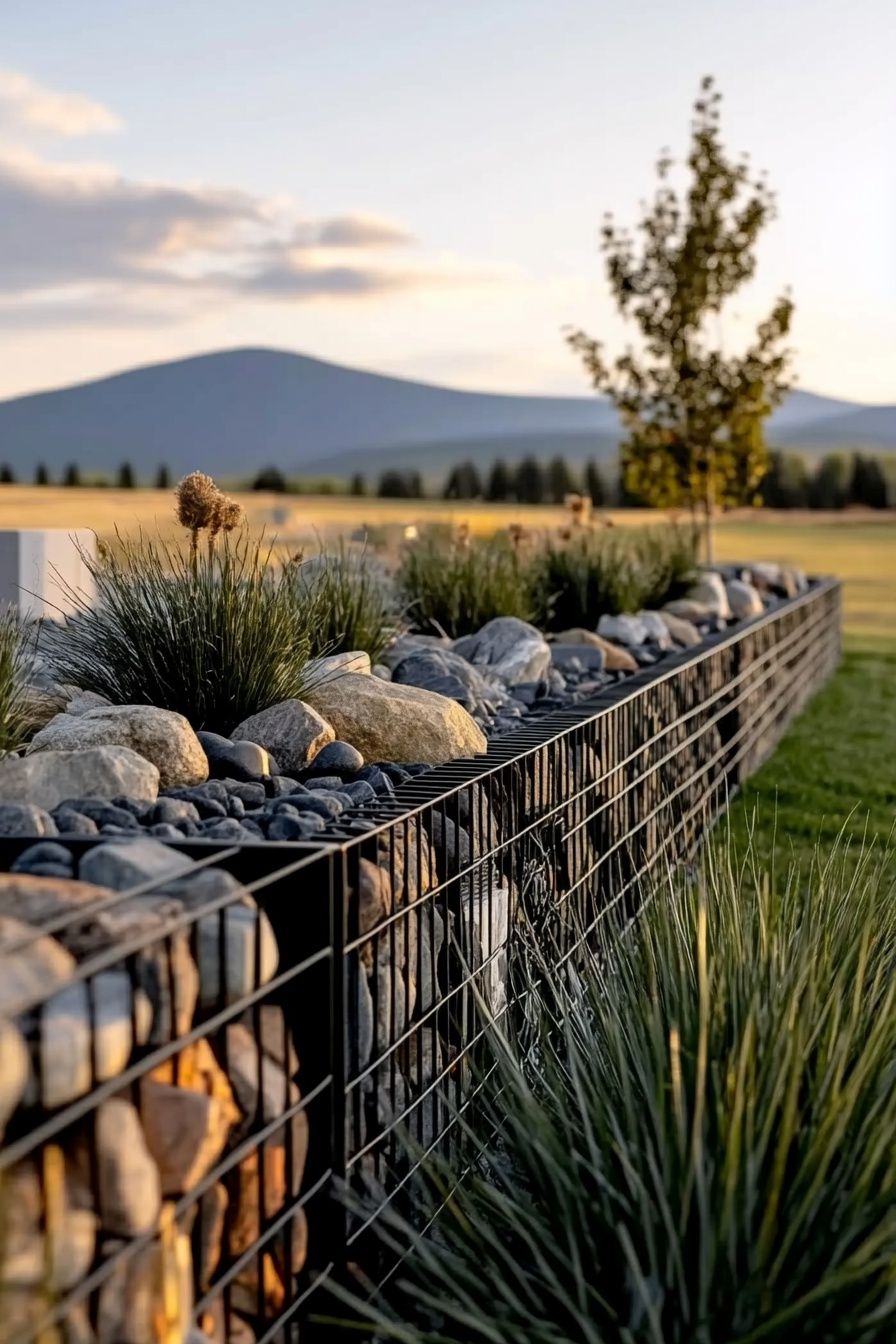 20+ Gabion Fence Designs to Refresh Your Yard - photo 7
