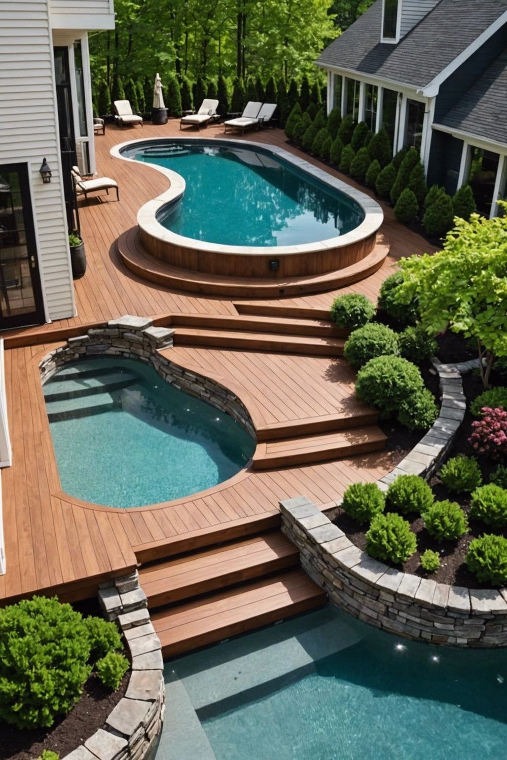 Wide Steps That Make Small Decks Feel Grand
