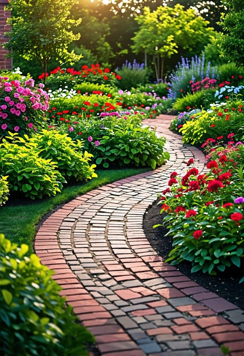 Curved Brick Walkways