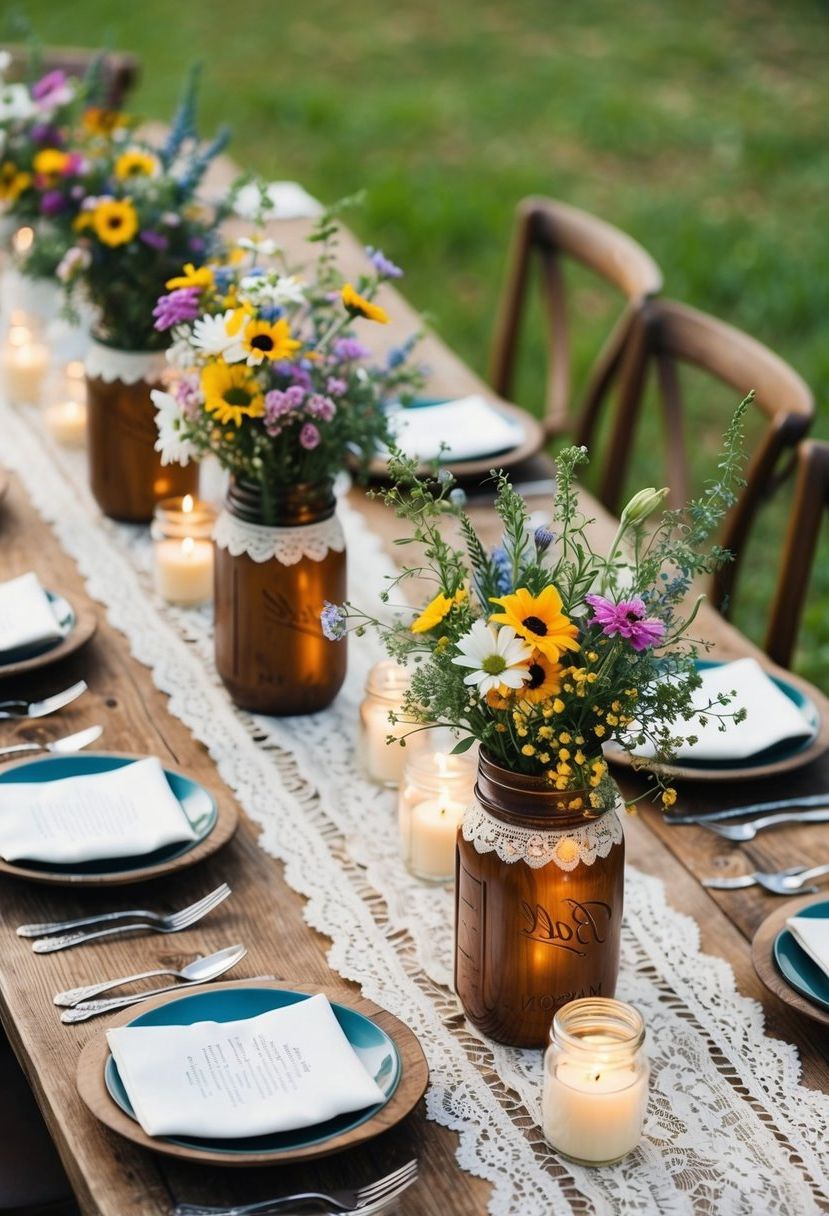 9) Wildflower Centerpiece Ideas