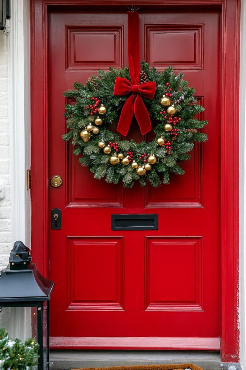 14. Traditional Wreath with Jingle Bells and Pine Cones - photo 2