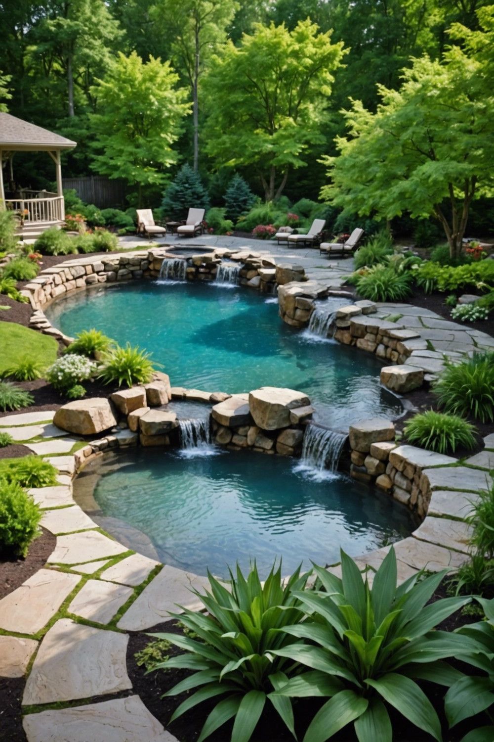 Free-Form Semi Inground Pool Shapes
