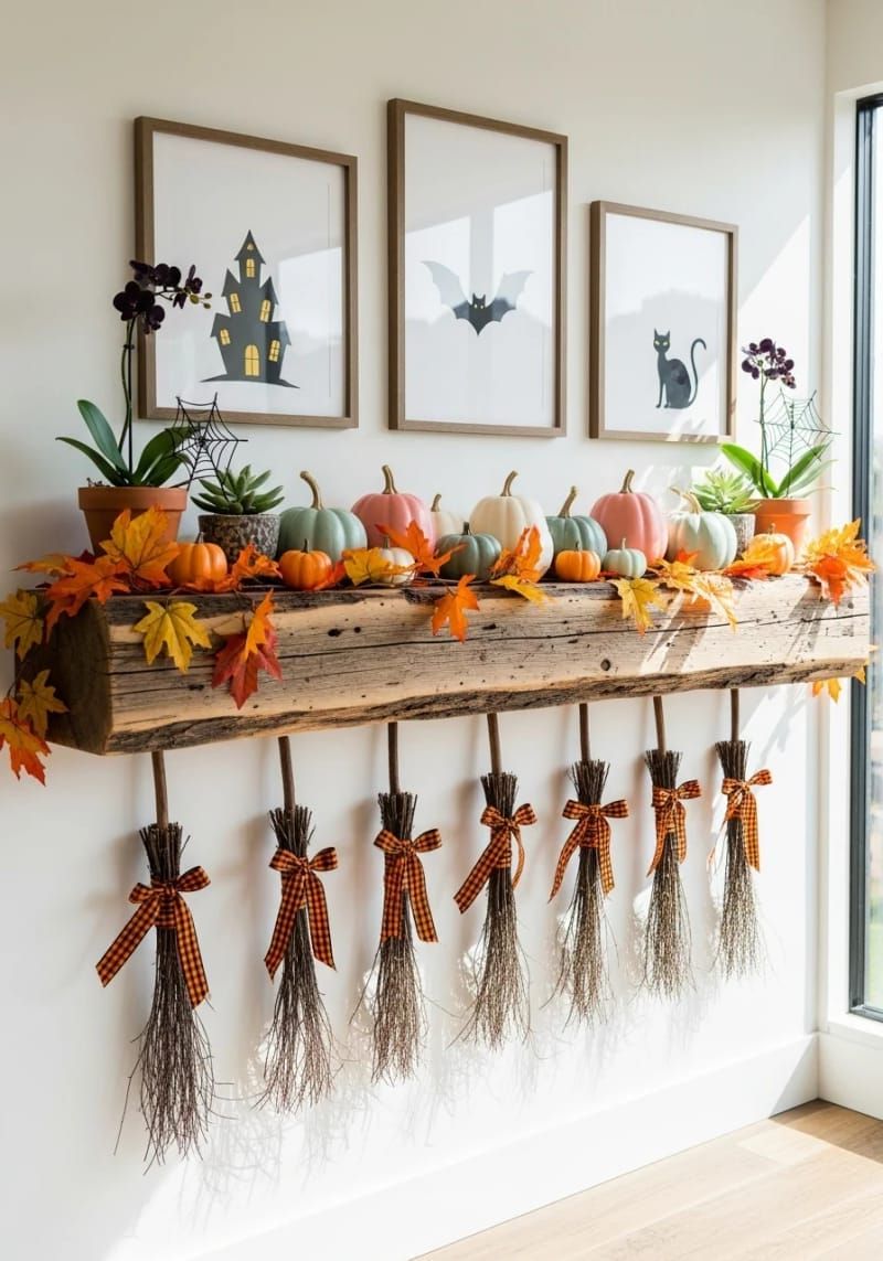 16. Gingham-Tied Mini Broomstick Bundles - photo 3