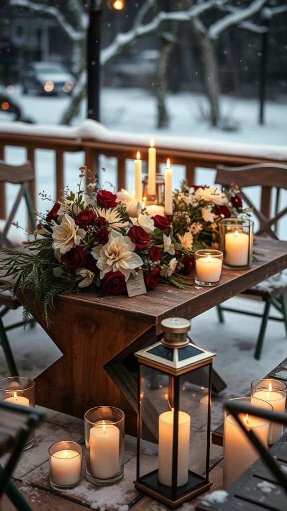 Pairing Winter Florals with Candles