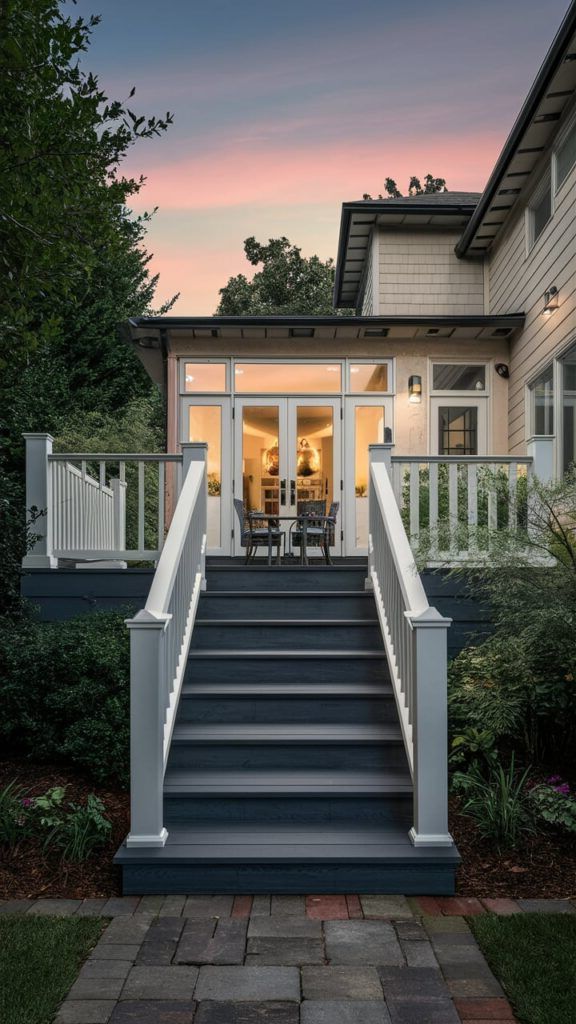 42) Low-Maintenance Railing for an Outdoor Room