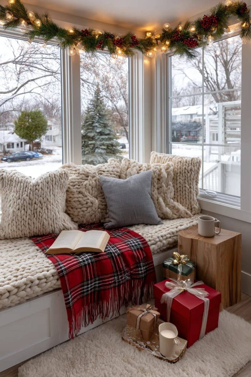 23. Reading Corner With Presents and Knit Pillows - photo 2