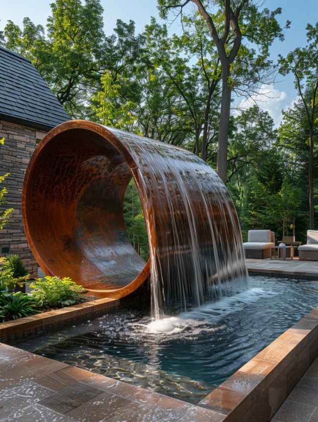 2025’s Top 47 Backyard Pool Ideas: Waterfall Wonders - photo 22
